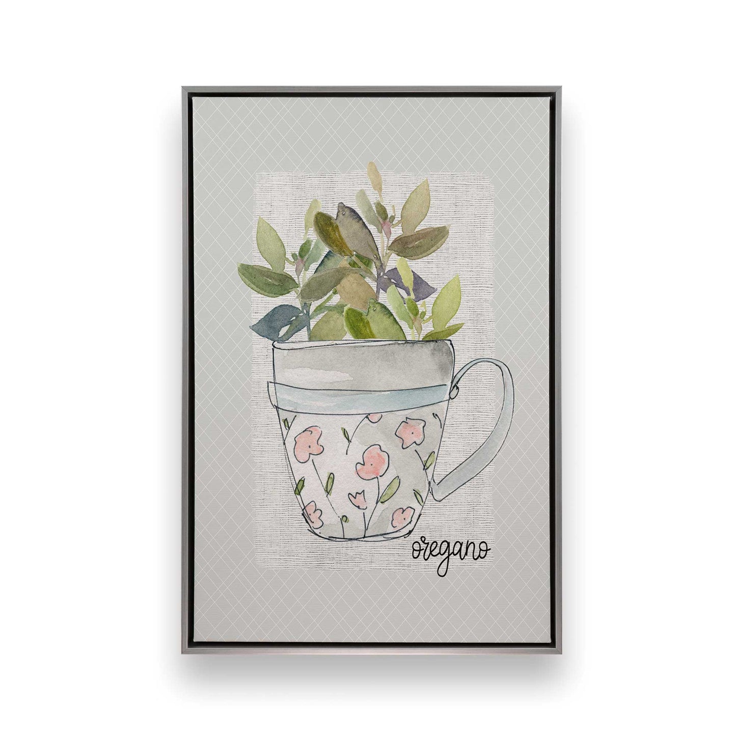Happy Herbs, Set of 4 Canvas Prints