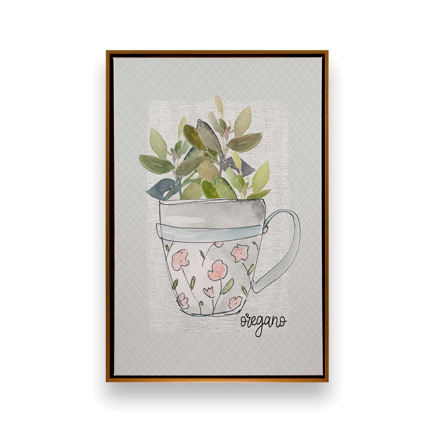 Happy Herbs, Set of 4 Canvas Prints