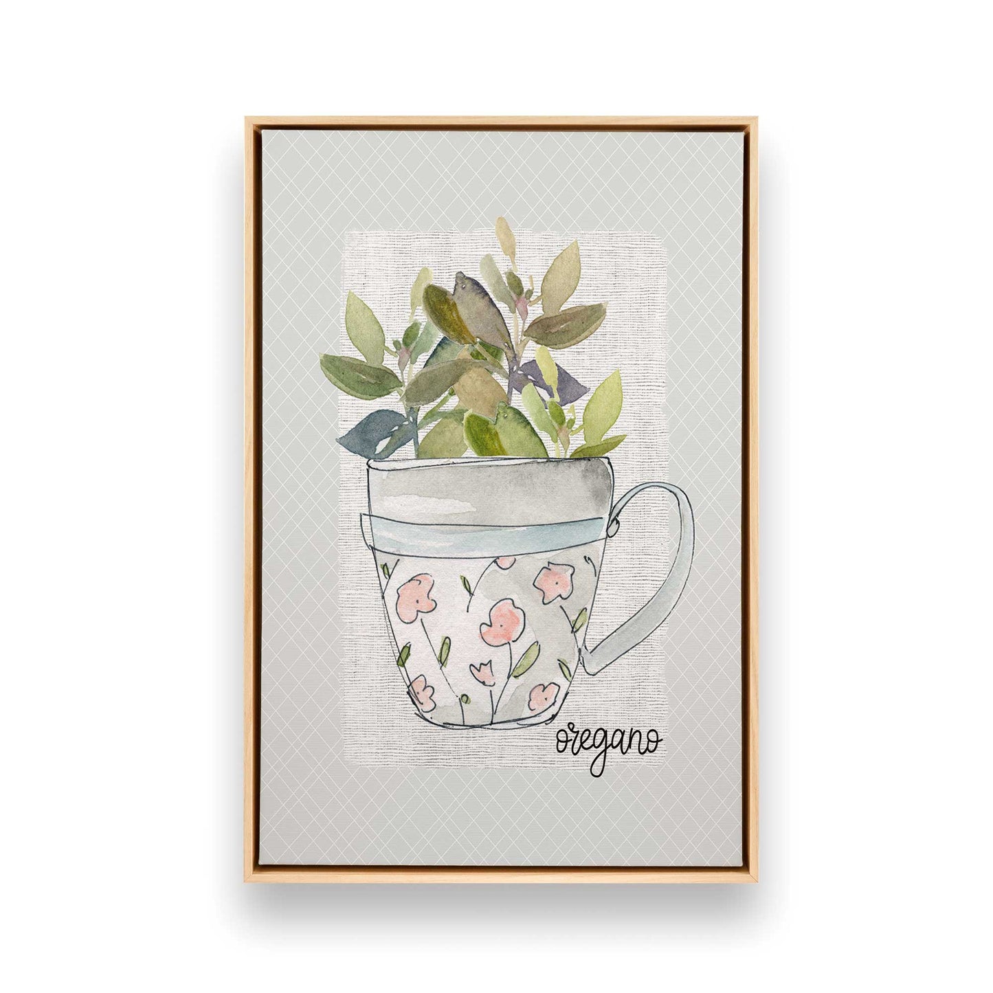 Happy Herbs, Set of 4 Canvas Prints