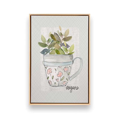 Happy Herbs, Set of 4 Canvas Prints