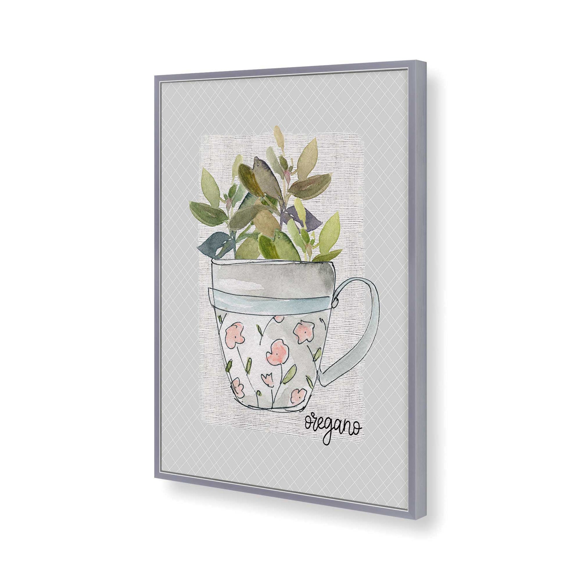 [Color:Polished Chrome], Picture of art in a Polished Chrome frame of the corner