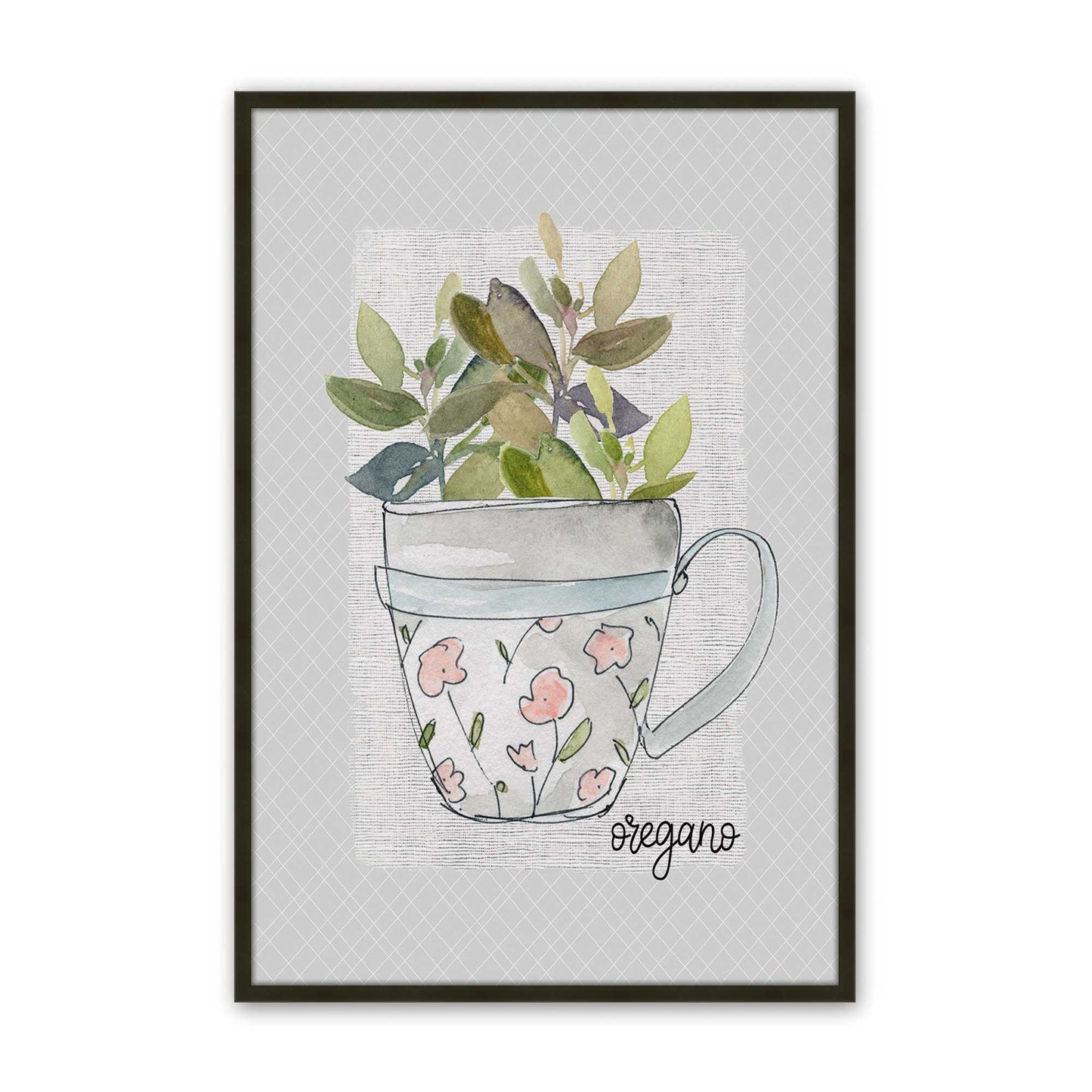 [Color:Satin Black], Picture of art in a Satin Black frame