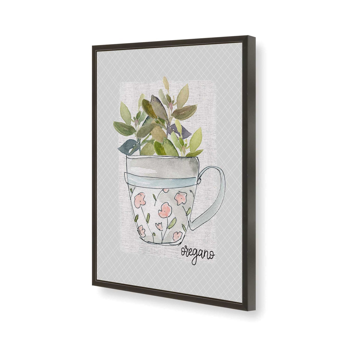 [Color:Satin Black], Picture of art in a Satin Black frame of the corner
