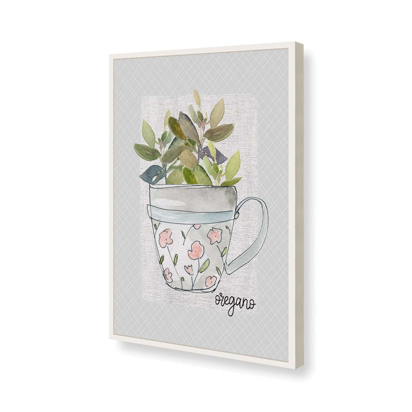 [Color:Opaque White], Picture of art in a Opaque White frame of the corner