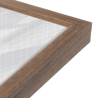 [Color:Walnut], Picture of art in a Walnut frame at an angle
