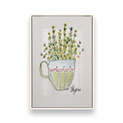 Happy Herbs, Set of 4 Canvas Prints