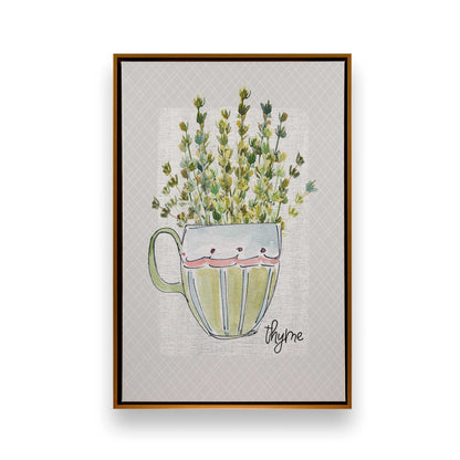 Happy Herbs, Set of 4 Canvas Prints
