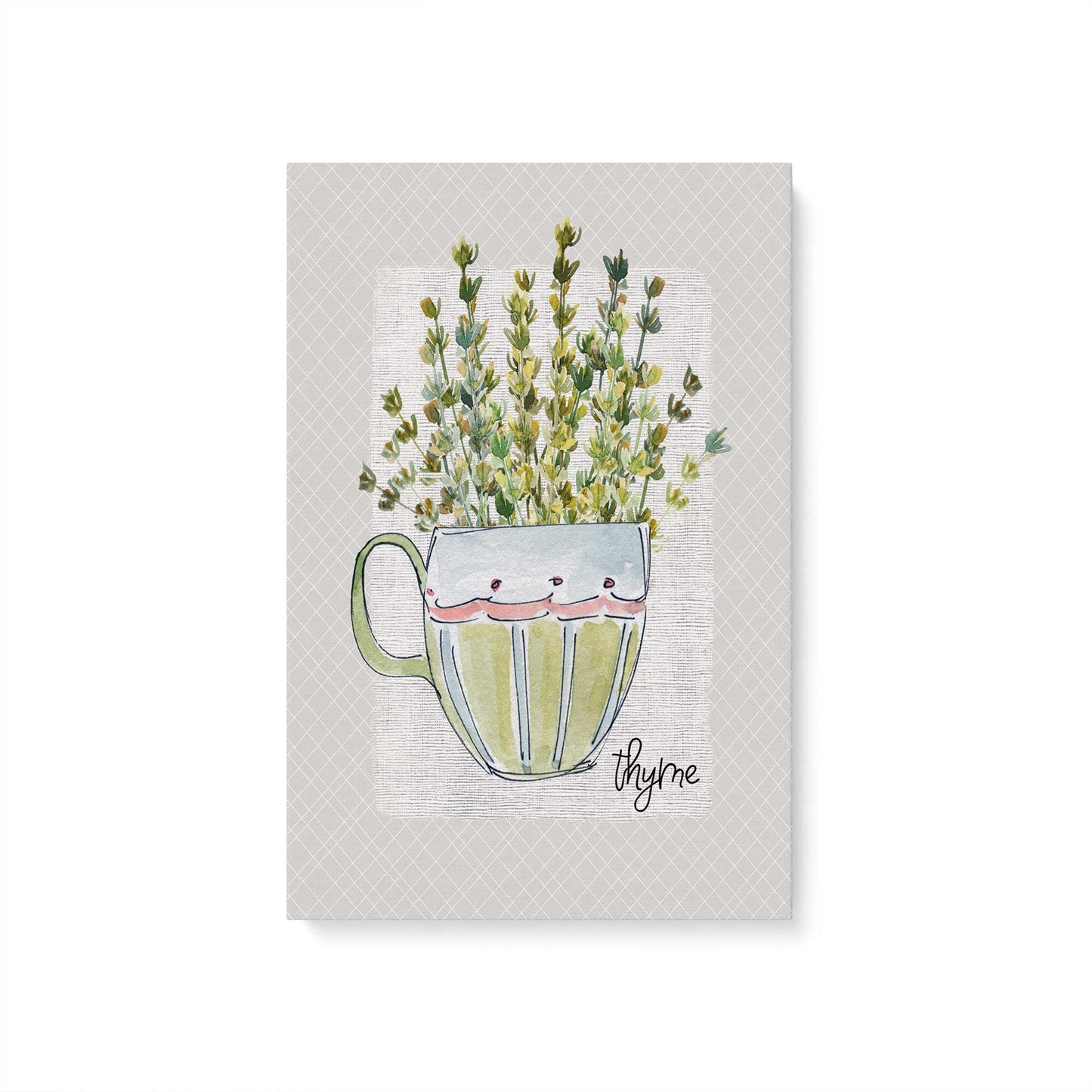 Happy Herbs, Set of 4 Canvas Prints