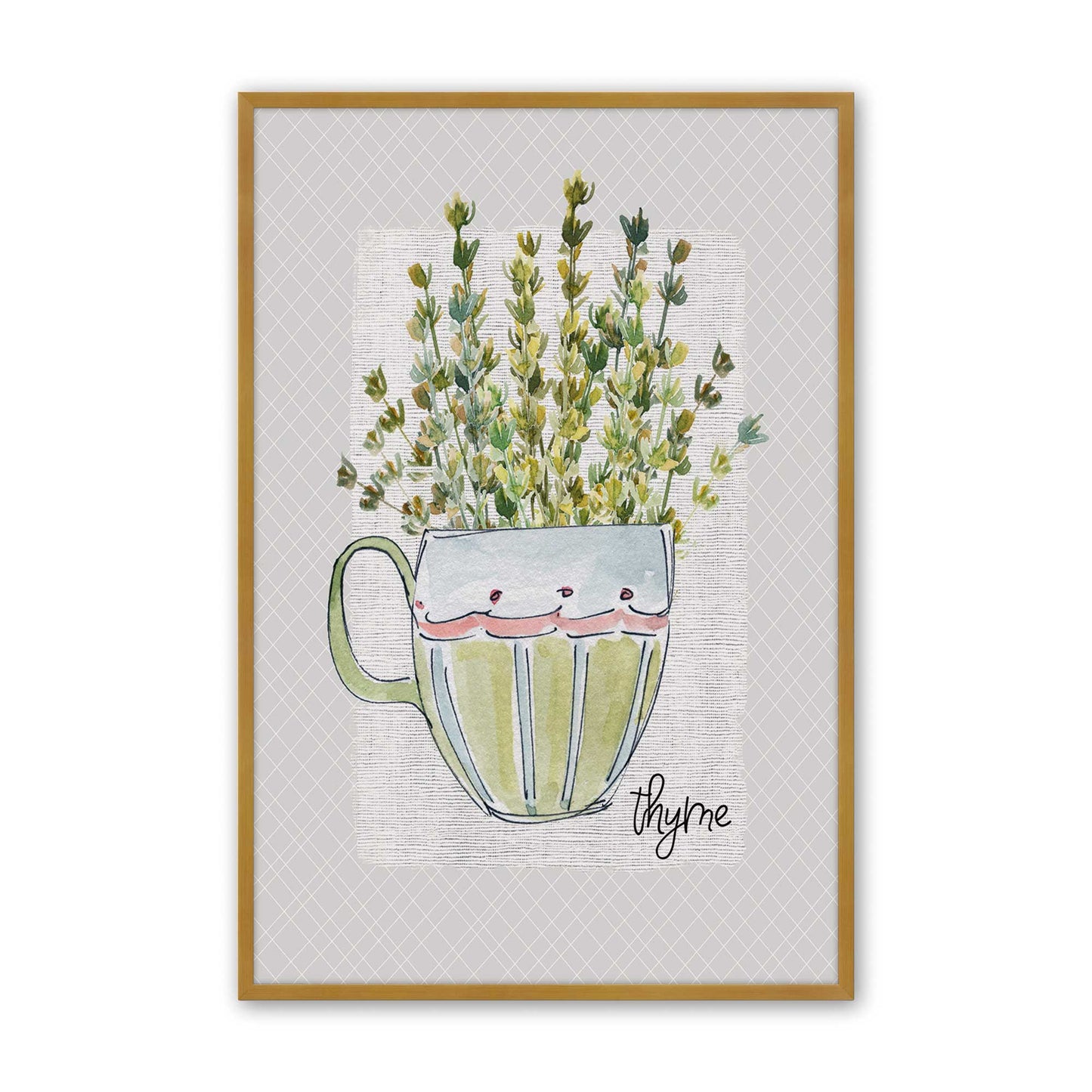 Happy Herbs Set of 4 At Prints