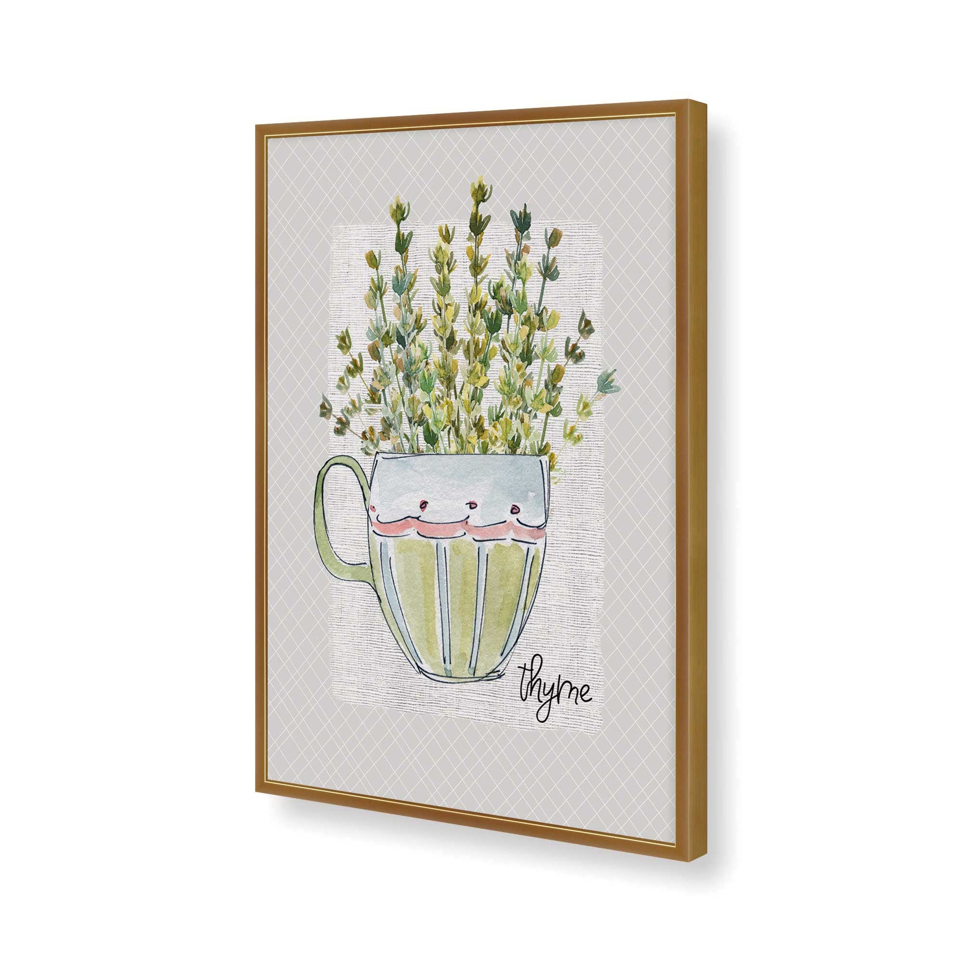 [Color:Polished Gold], Picture of art in a Polished Gold frame of the corner