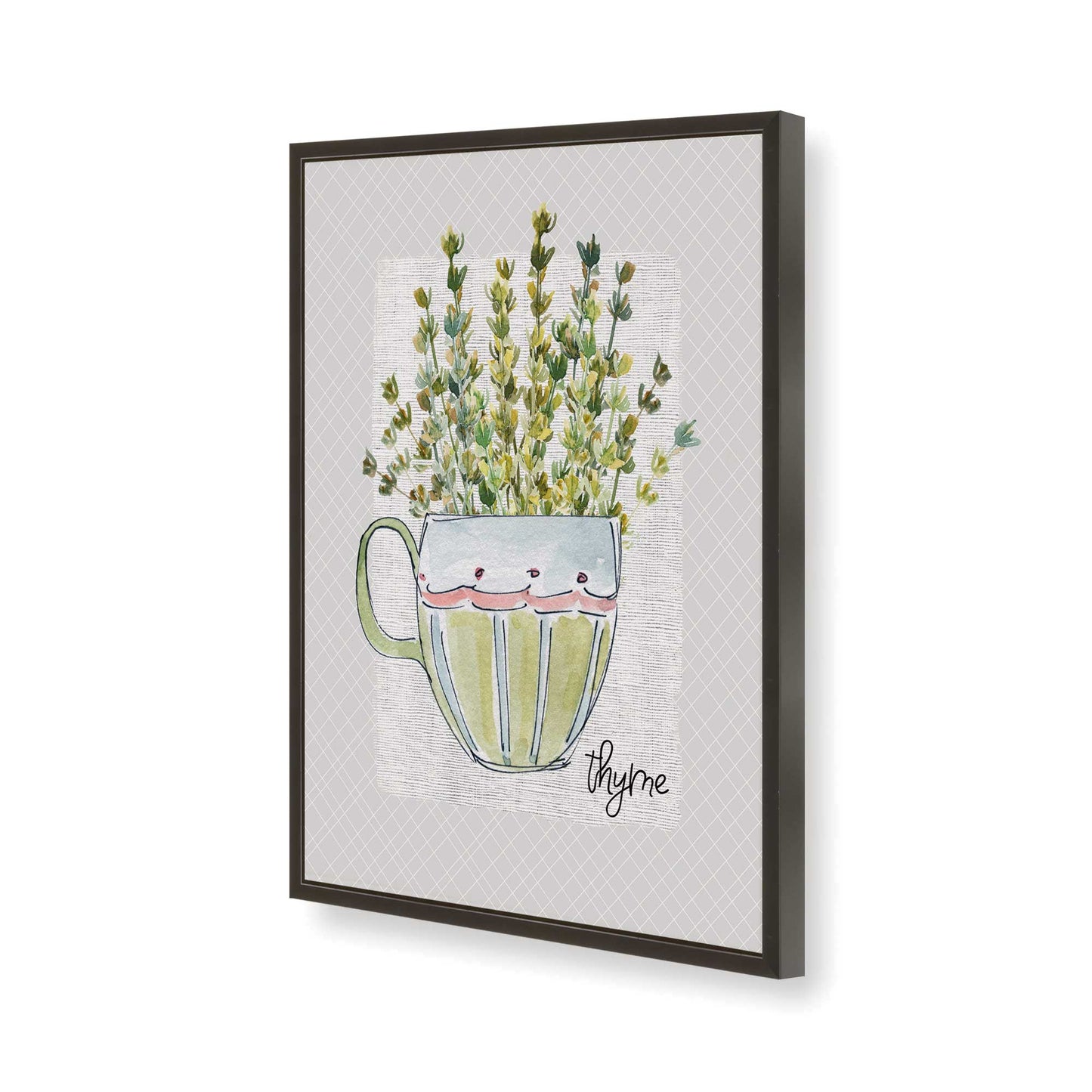 [Color:Satin Black], Picture of art in a Satin Black frame of the corner