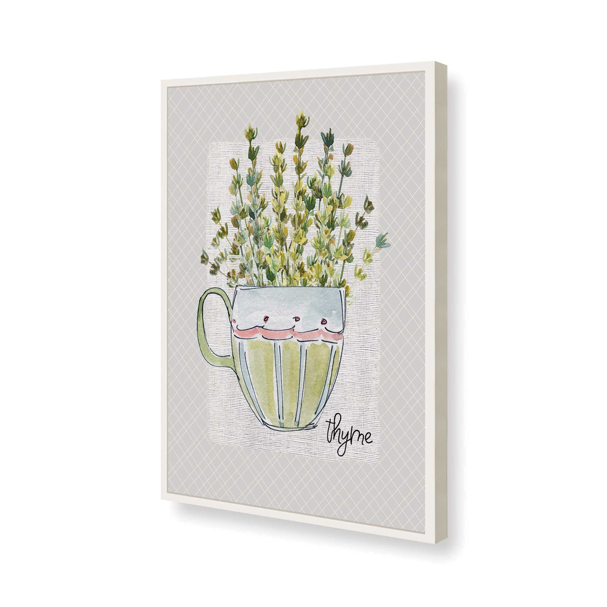 [Color:Opaque White], Picture of art in a Opaque White frame of the corner