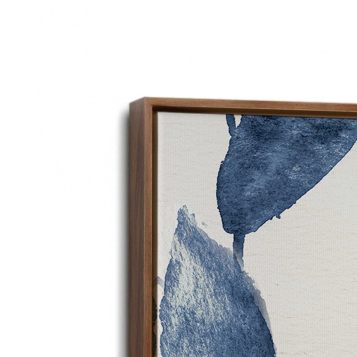 [Color:Walnut], Picture of art in a Walnut frame at an angle