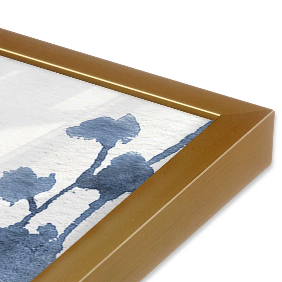 [Color:Polished Gold], Picture of art in a Polished Gold frame at an angle