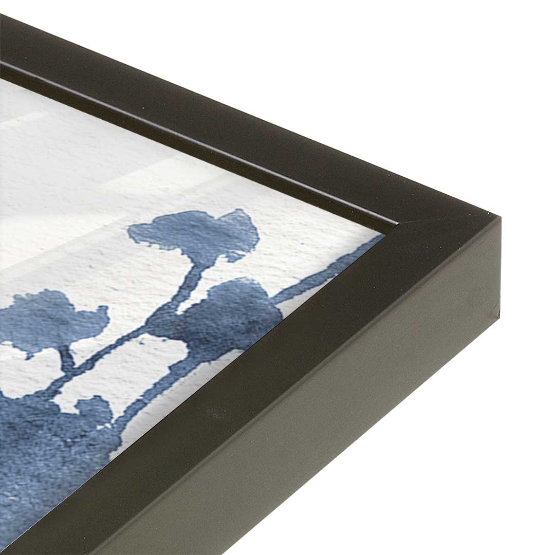 [Color:Satin Black], Picture of art in a Satin Black frame at an angle