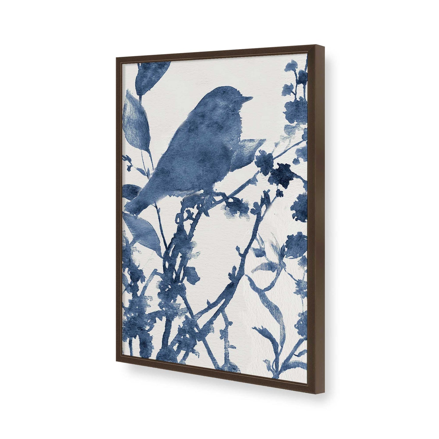 [Color:Brown], Picture of art in a Brown frame of the corner