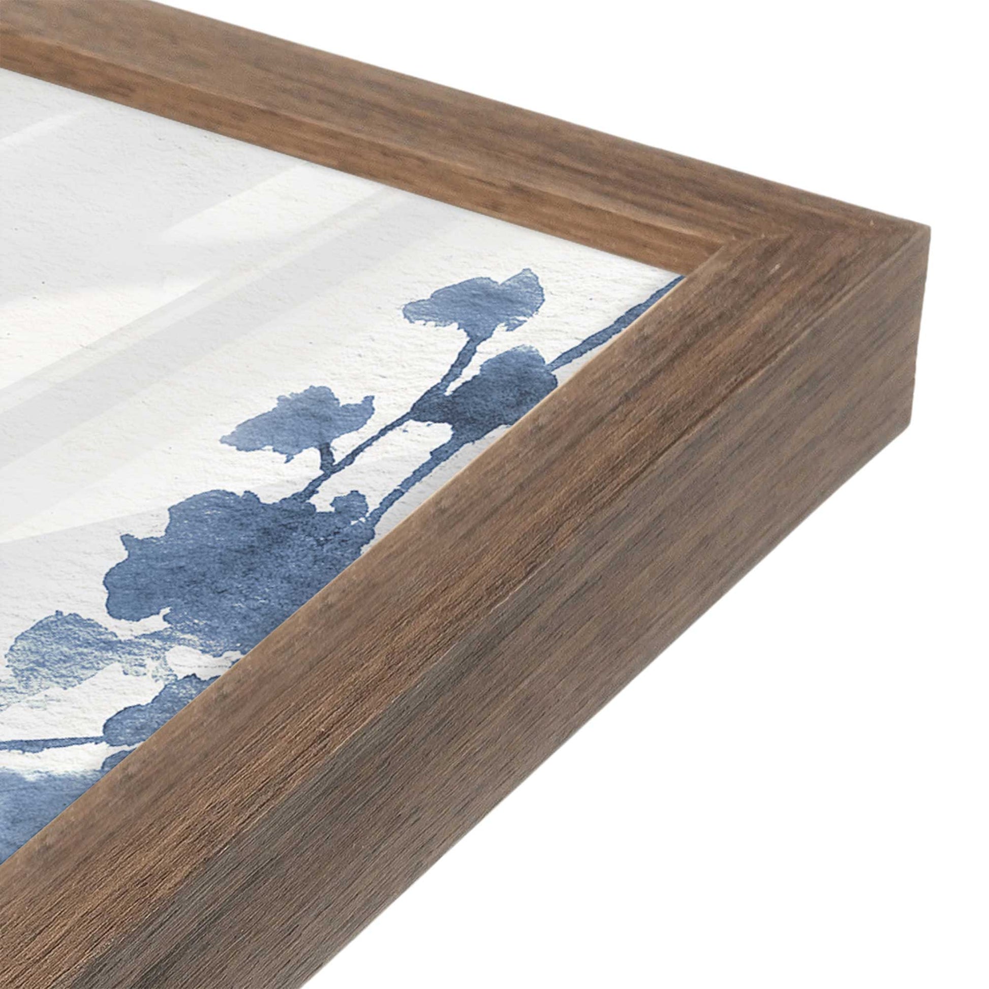 [Color:Walnut], Picture of art in a Walnut frame at an angle