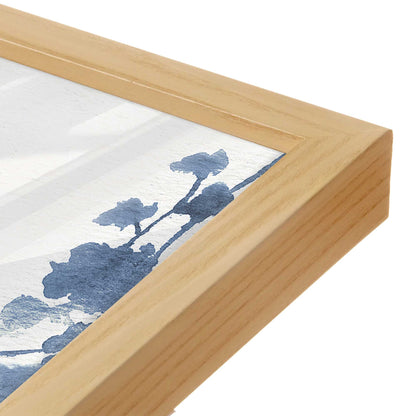 [Color:American Maple], Picture of art in a American Maple frame at an angle