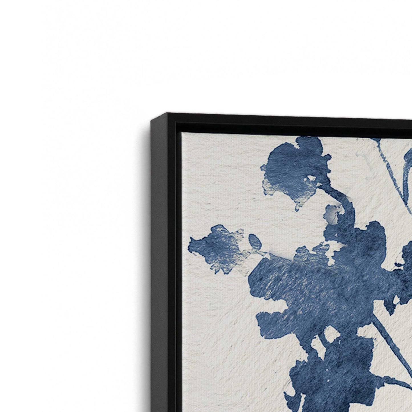 [Color:Satin Black], Picture of art in a Satin Black frame at an angle