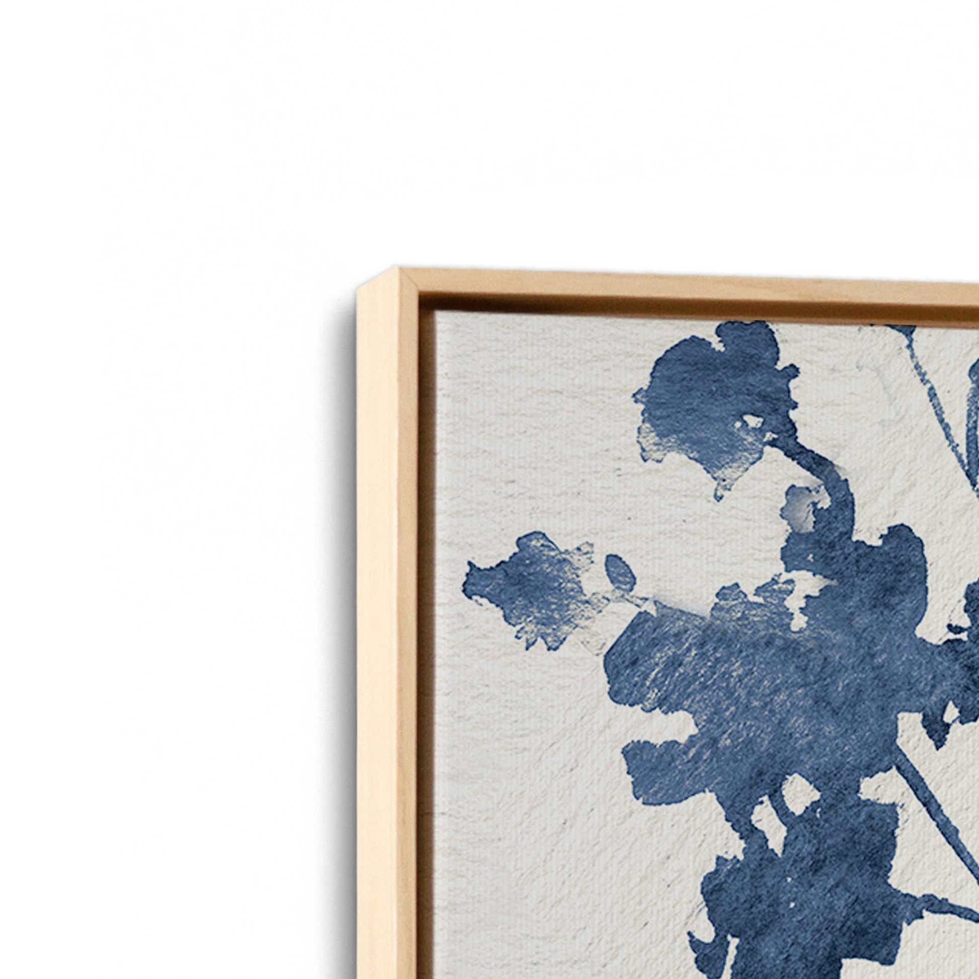 [Color:American Maple], Picture of art in a American Maple frame at an angle