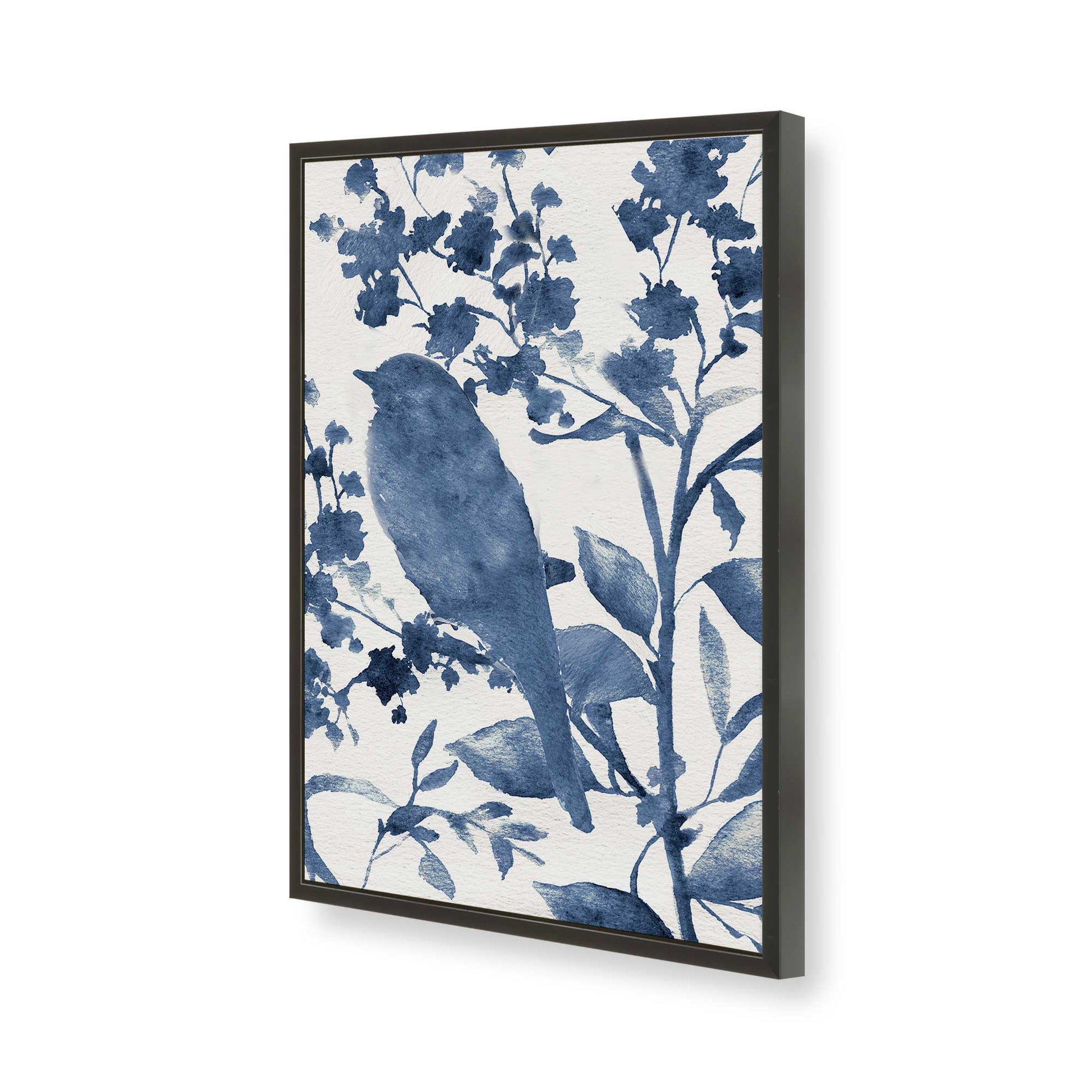 [Color:Satin Black], Picture of art in a Satin Black frame of the corner