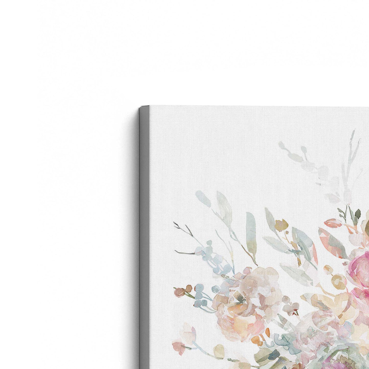 [Color:Stretched Canvas], Picture of the corner of the art