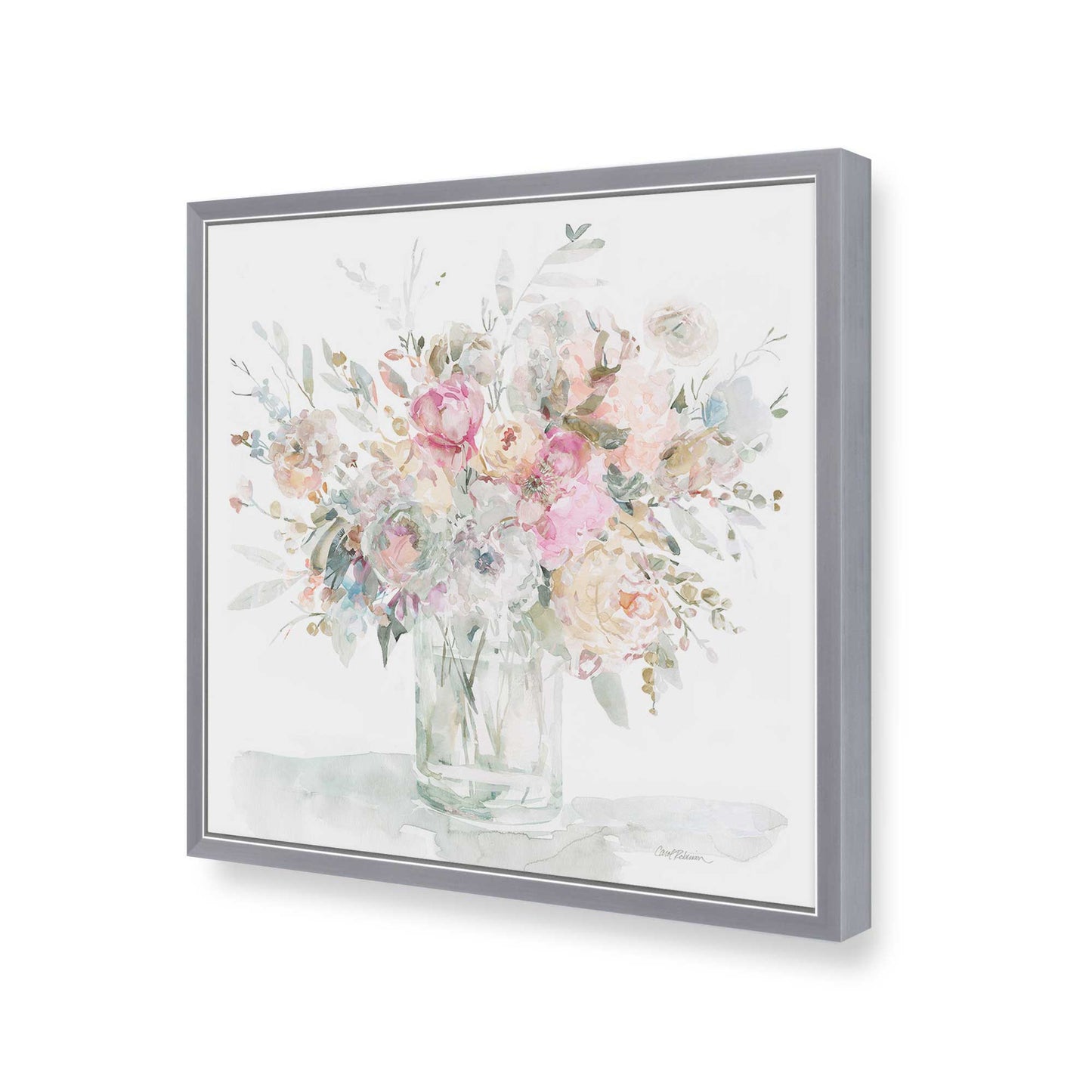 [Color:Polished Chrome], Picture of art in a Polished Chrome frame of the corner