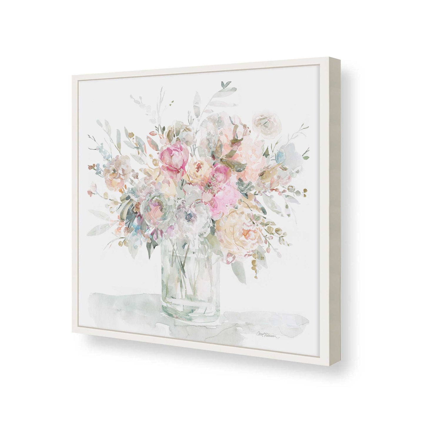 [Color:Opaque White], Picture of art in a Opaque White frame of the corner