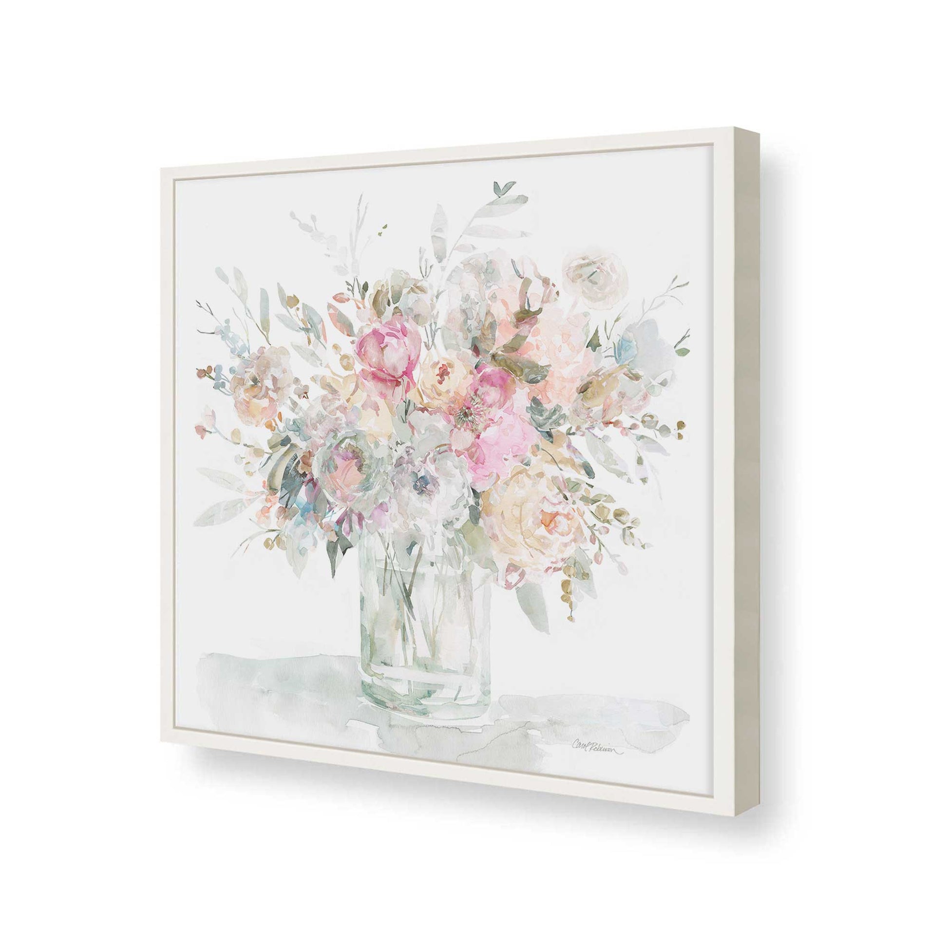 [Color:Opaque White], Picture of art in a Opaque White frame of the corner