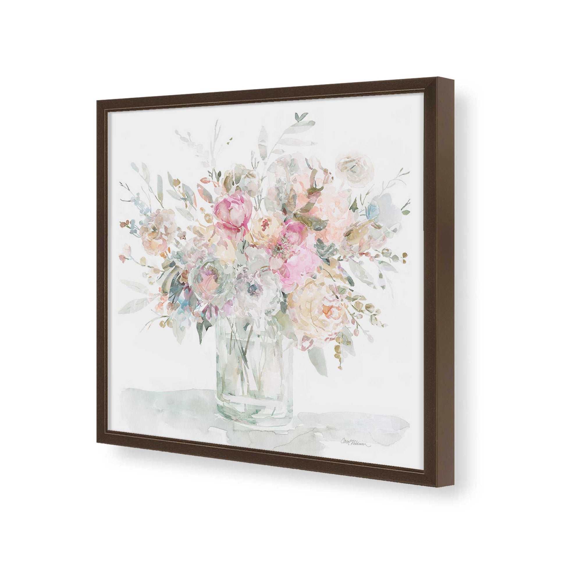 [Color:Espresso], Picture of art in a Espresso frame of the corner
