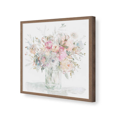 [Color:Walnut], Picture of art in a Walnut frame of the corner