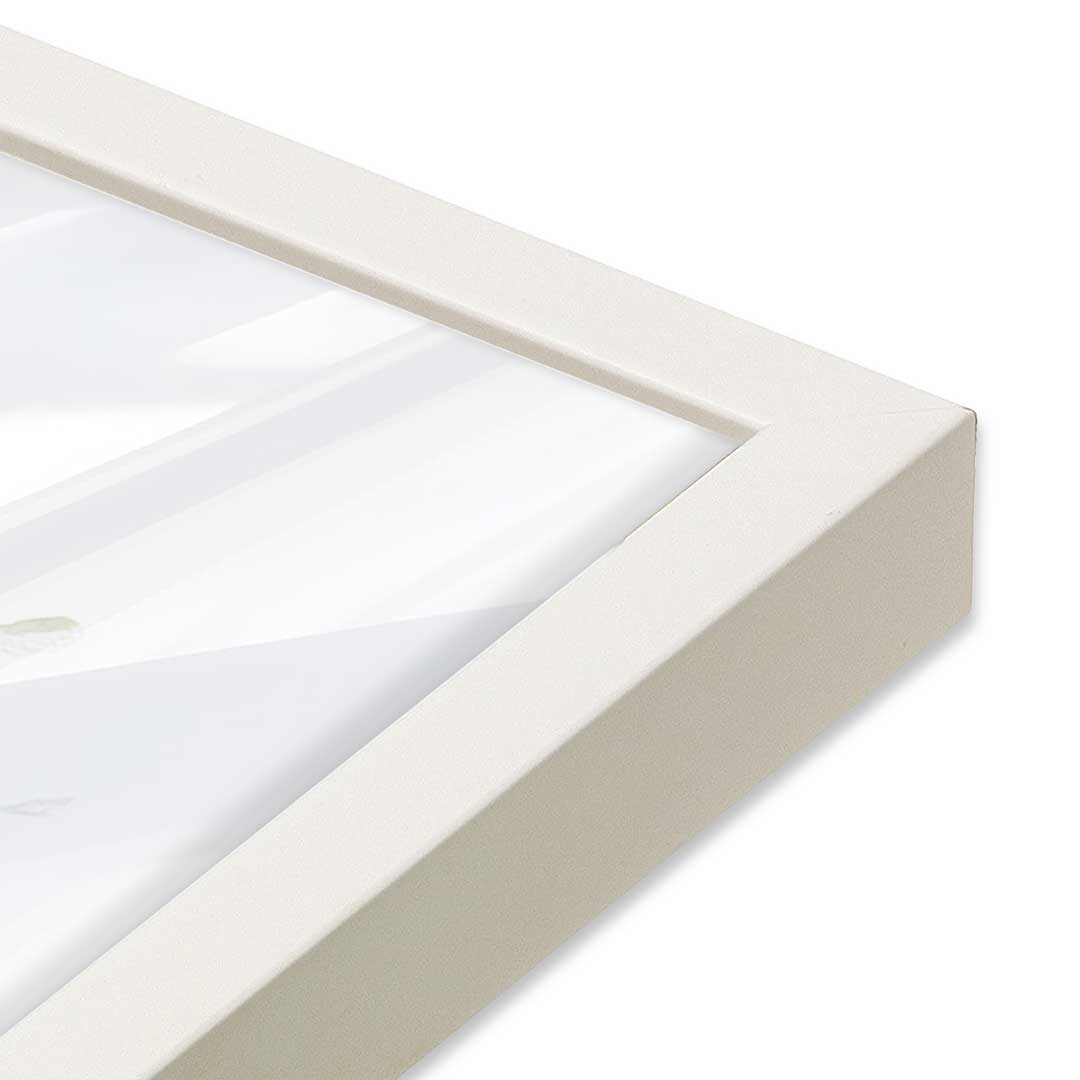 [Color:Opaque White], Picture of art in a Opaque White frame at an angle