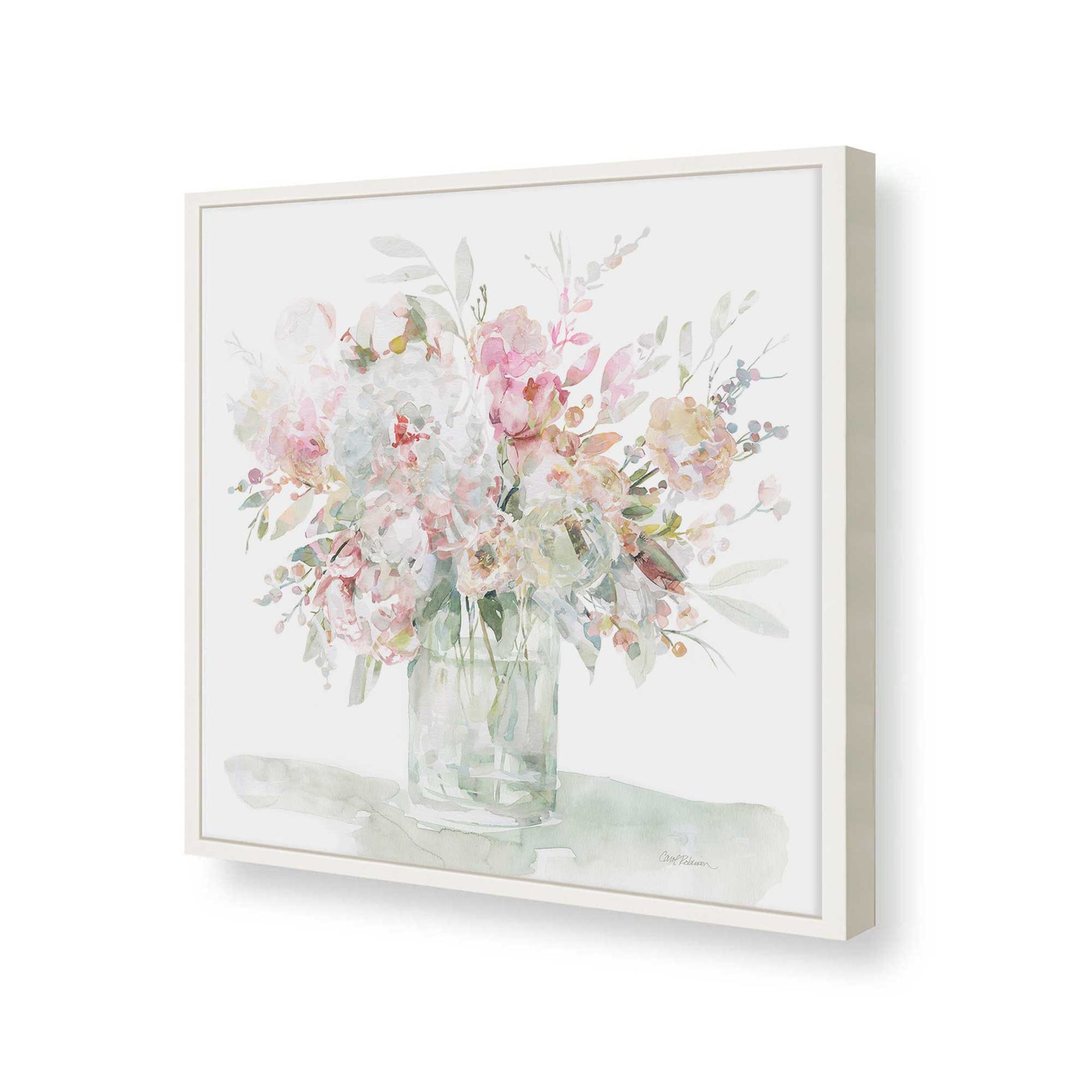 [Color:Opaque White], Picture of art in a Opaque White frame of the corner