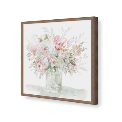 [Color:Walnut], Picture of art in a Walnut frame of the corner