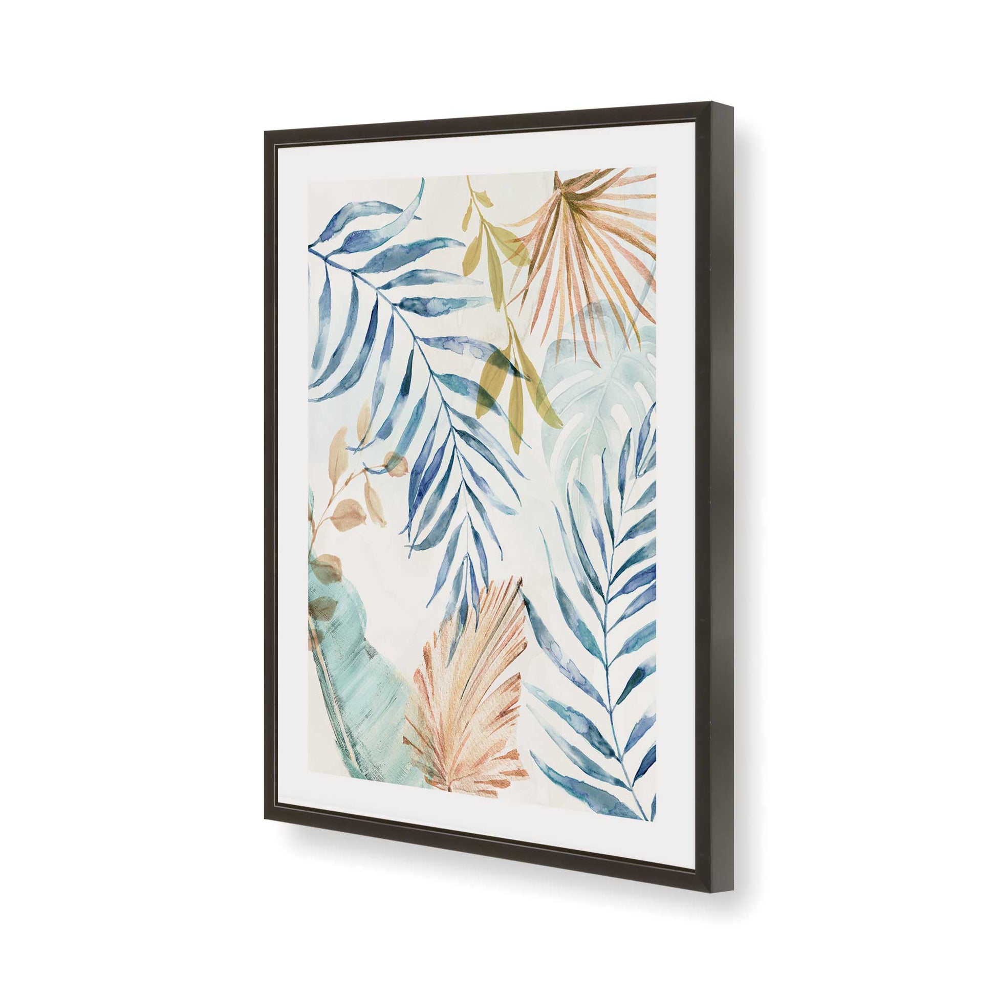 [Color:Satin Black], Picture of art in a Satin Black frame of the corner
