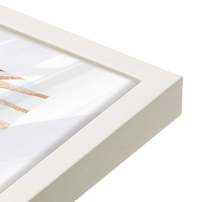 [Color:Opaque White], Picture of art in a Opaque White frame at an angle