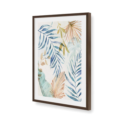 [Color:Brown], Picture of art in a Brown frame of the corner