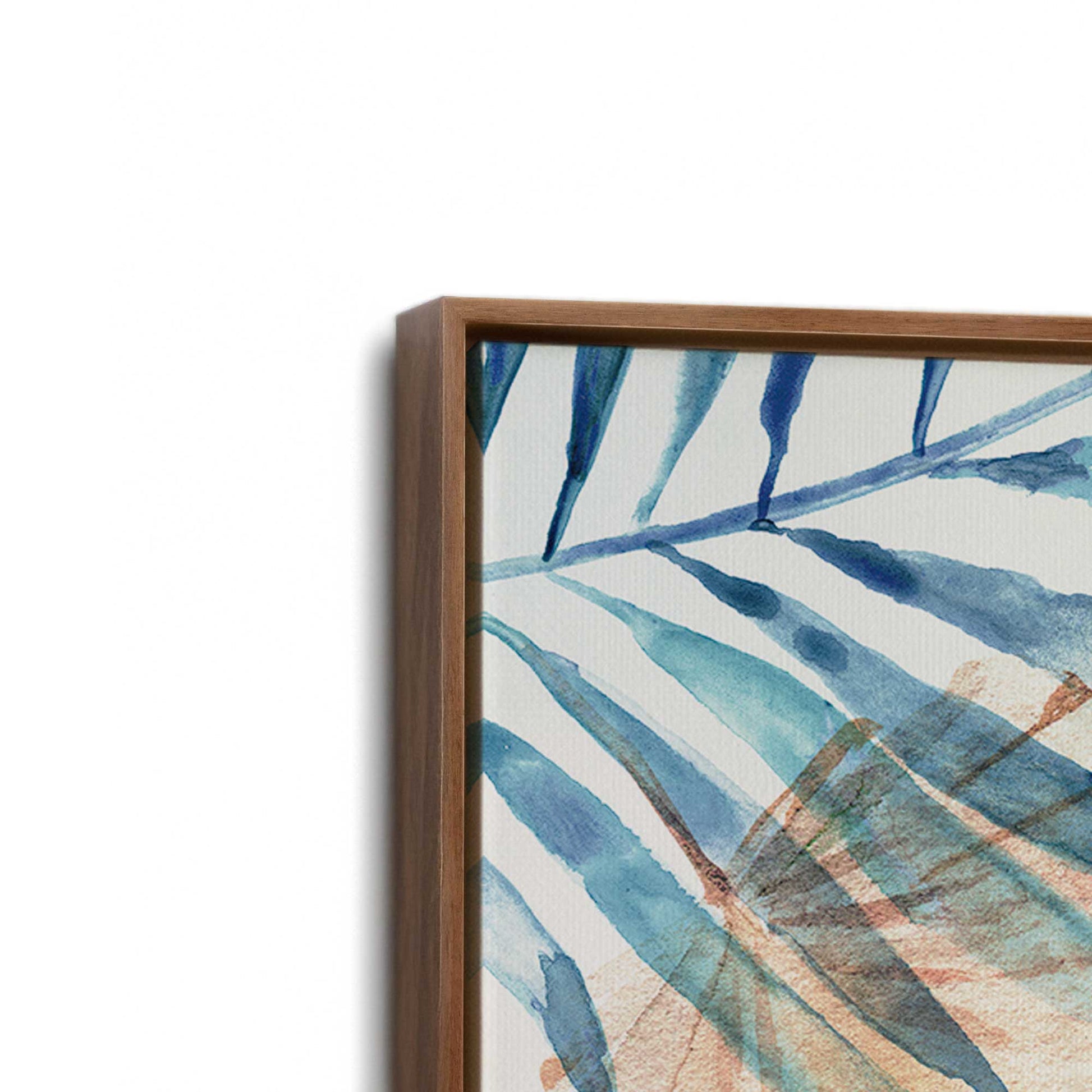 [Color:Walnut], Picture of art in a Walnut frame at an angle