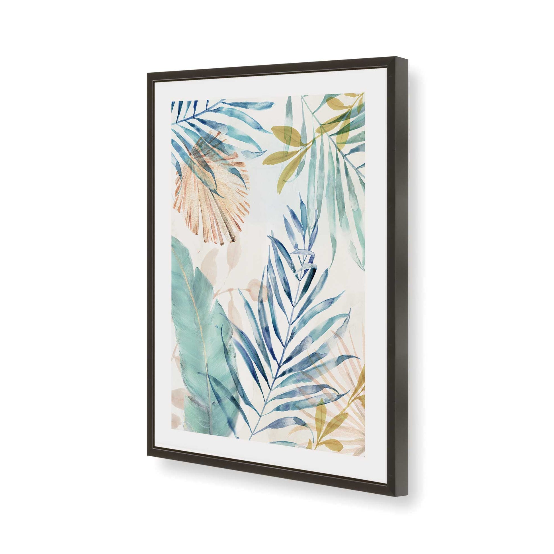 [Color:Satin Black], Picture of art in a Satin Black frame of the corner