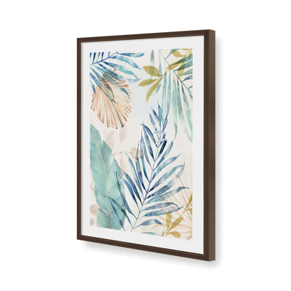 [Color:Brown], Picture of art in a Brown frame of the corner