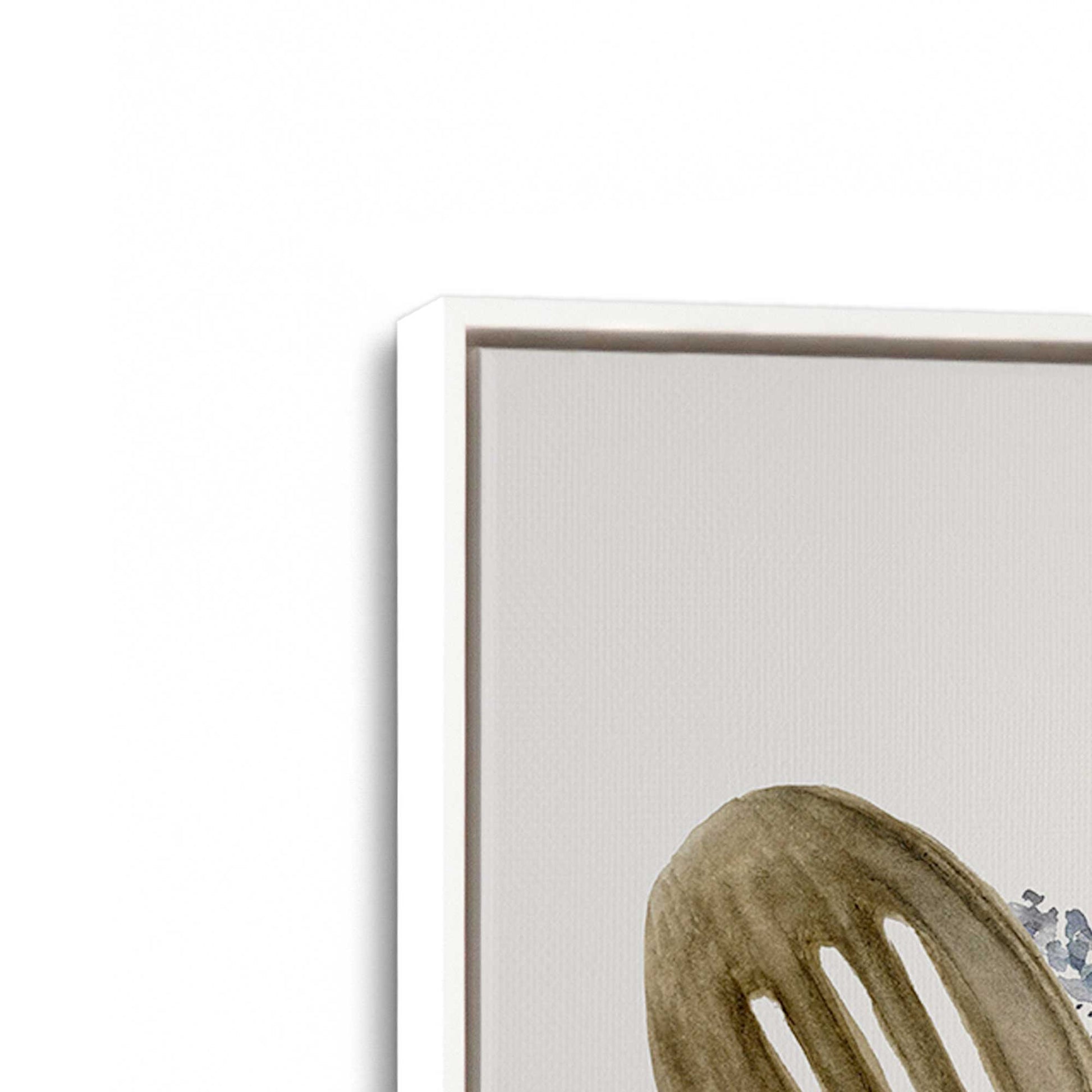 [Color:Opaque White], Picture of art in a White frame at an angle