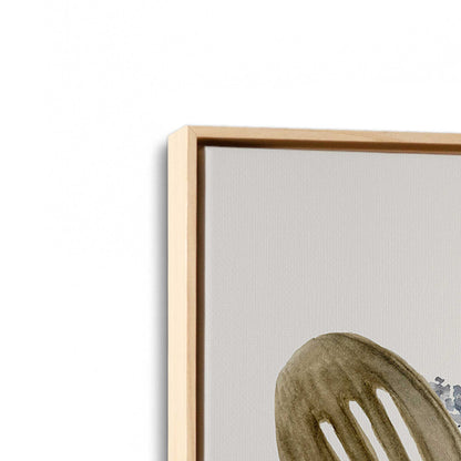 [Color:American Maple], Picture of art in a American Maple frame at an angle