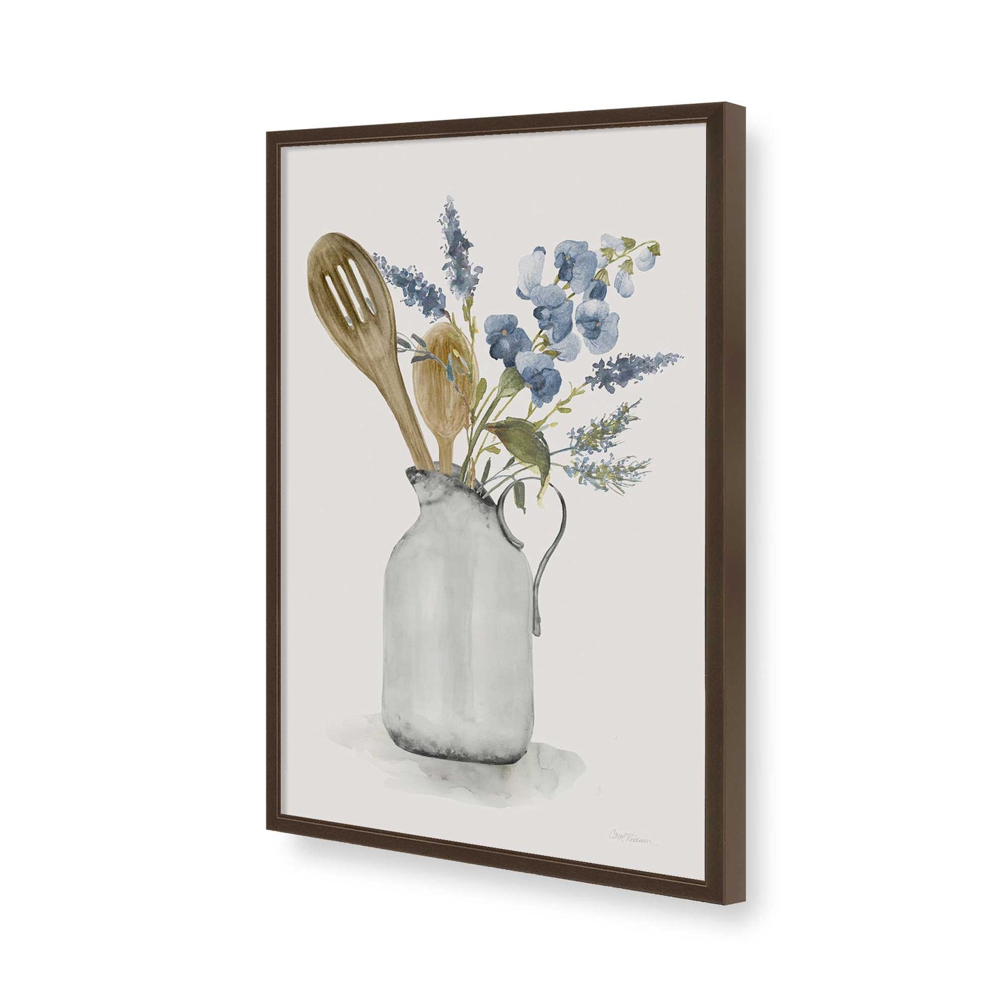 [Color:Belvinder Brown], Picture of art in a Belvinder Brown frame of the corner