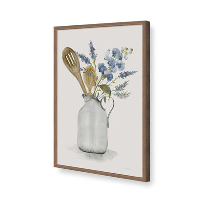 [Color:Walnut], Picture of art in a Walnut frame of the corner