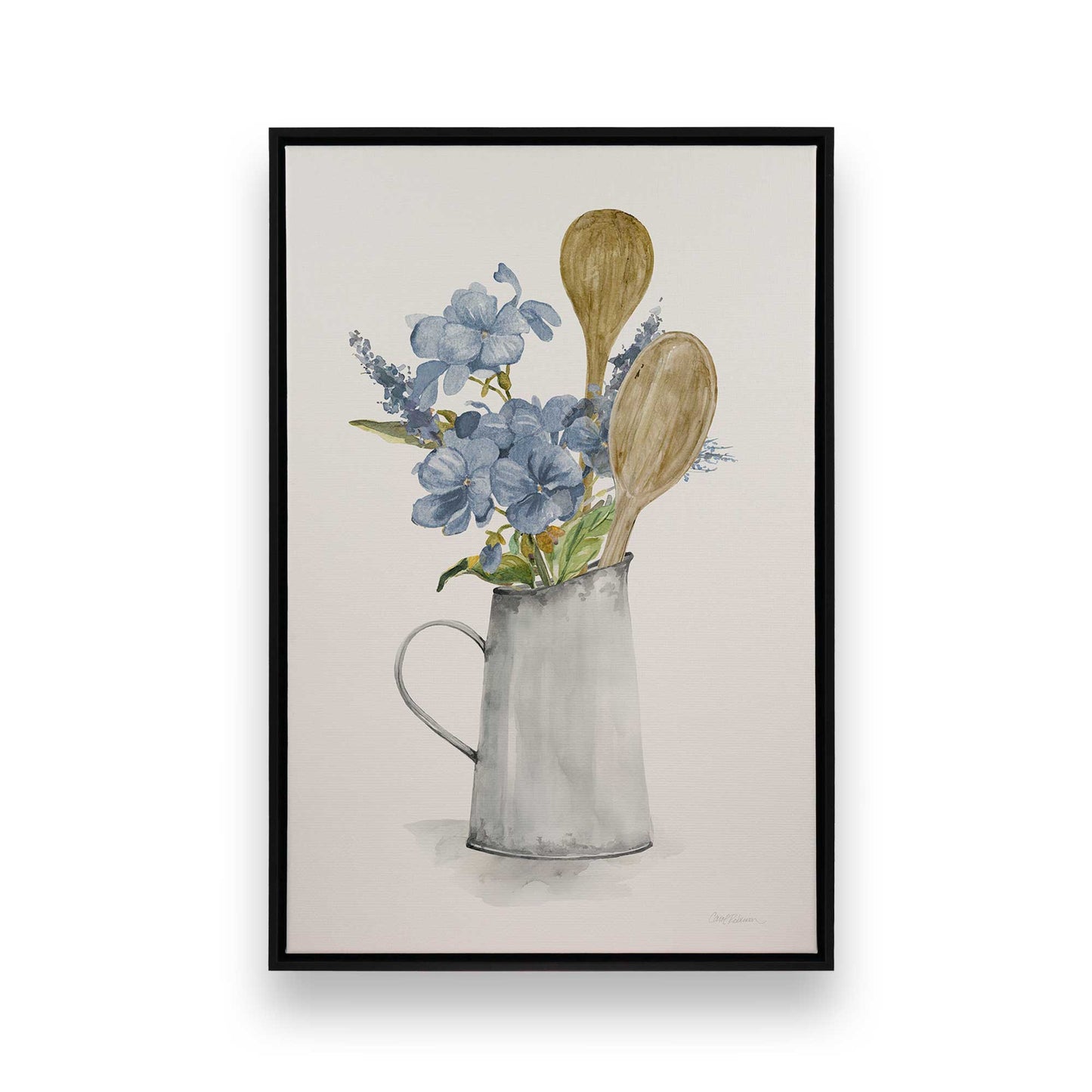 [Color:Satin Black], Picture of art in a Satin Black frame