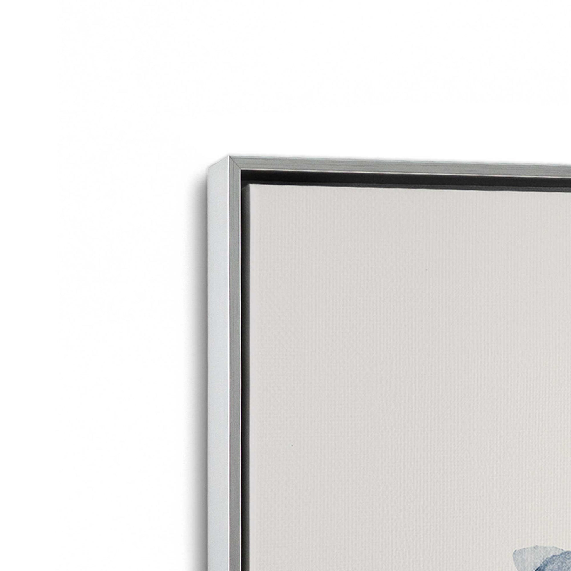 [Color:Polished Chrome], Picture of art in a Polished Chrome frame at an angle