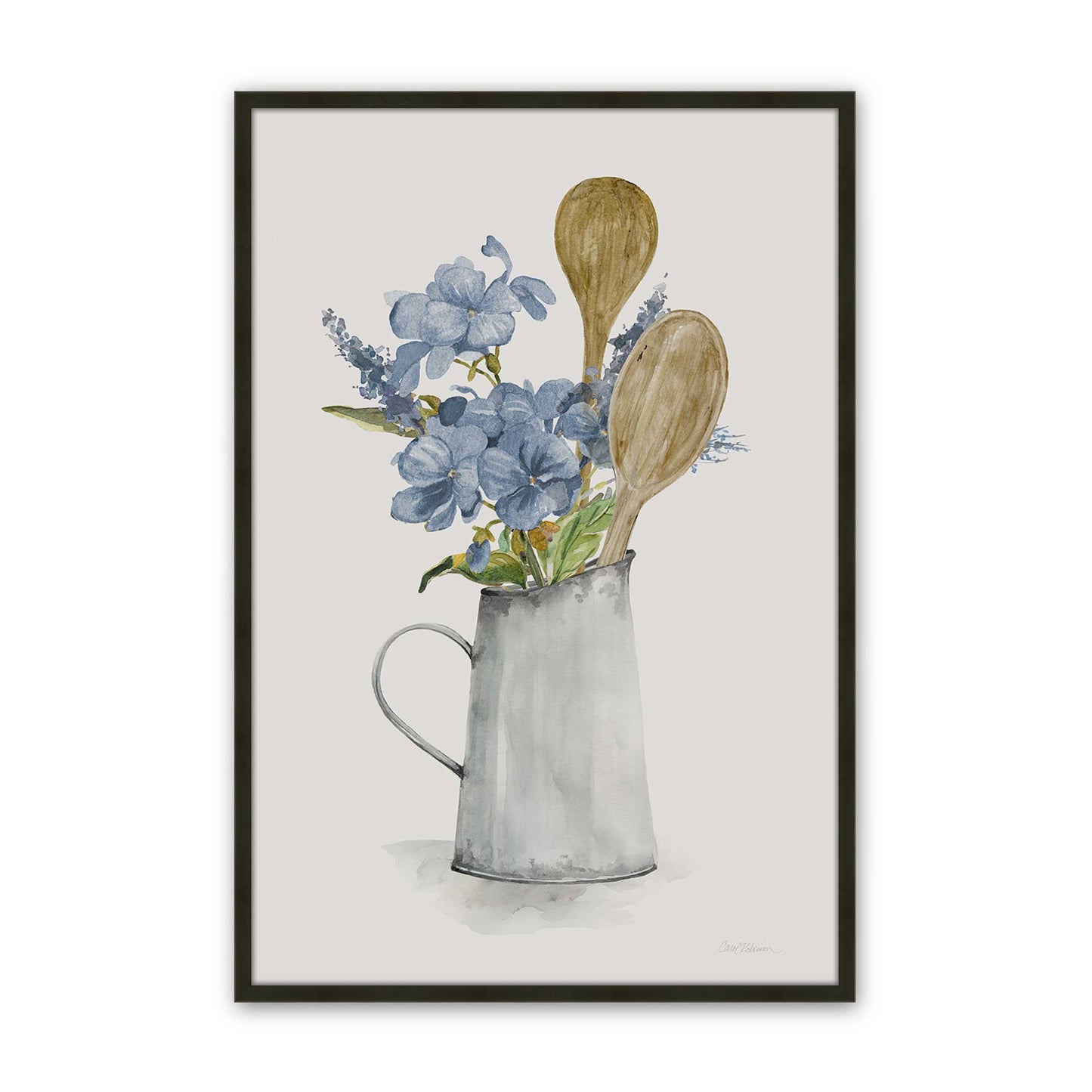 [Color:Satin Black], Picture of art in a Satin Black frame