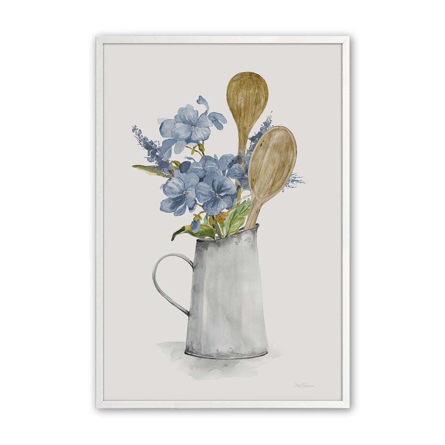 [Color:Opaque White], Picture of art in a Opaque White frame