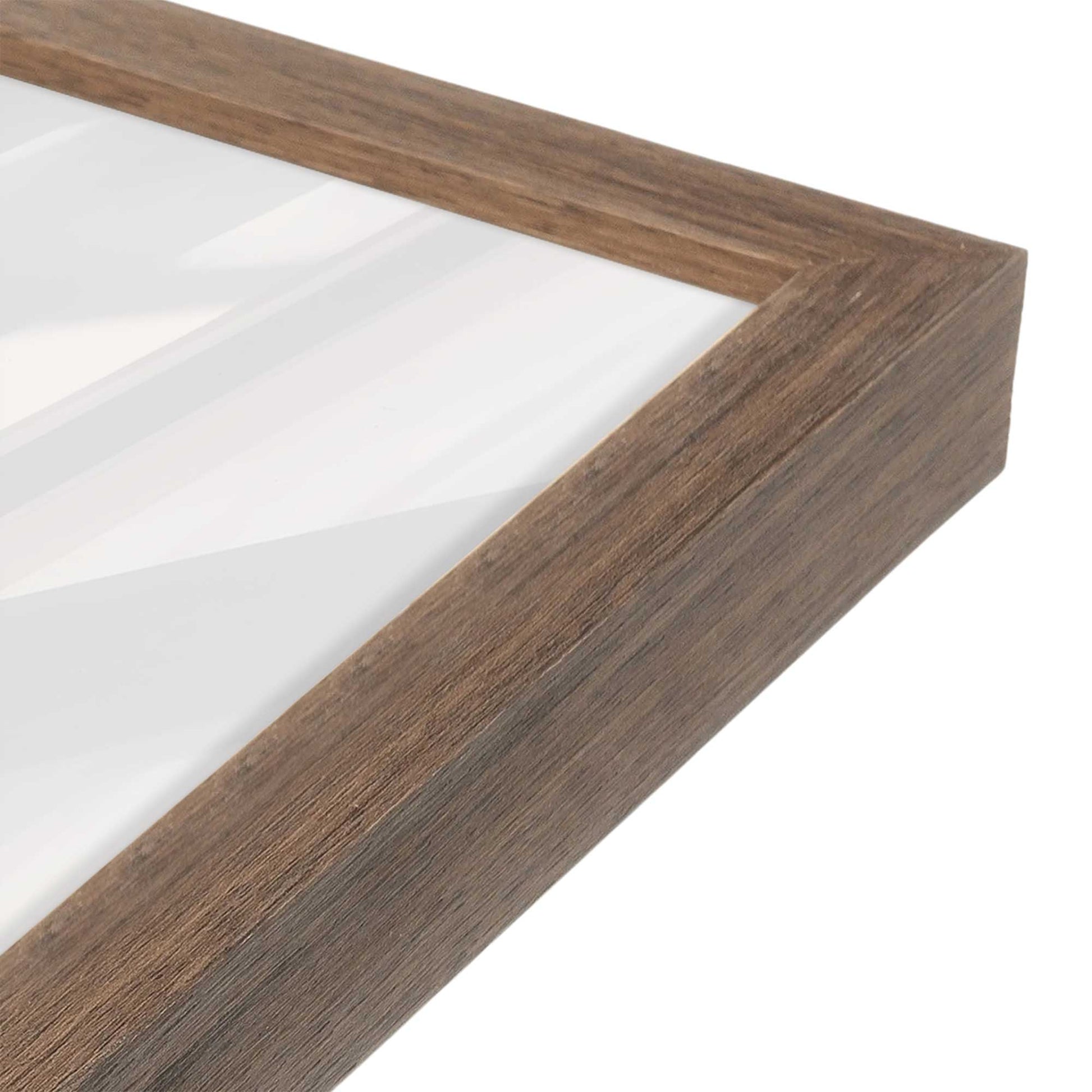 [Color:Walnut], Picture of art in a Walnut frame at an angle