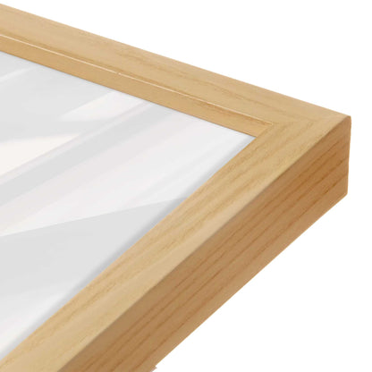 [Color:American Maple], Picture of art in a American Maple frame at an angle